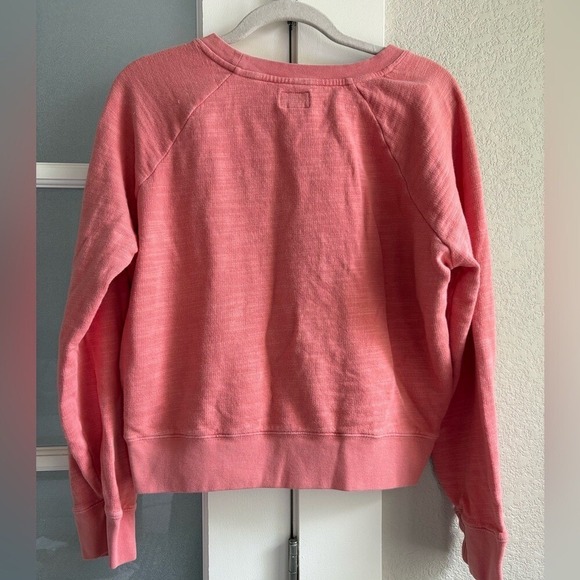 J. Crew - Vintage cotton terry crewneck pullover - Sz Small - 100% Cotton -Pink - Picture 3 of 5